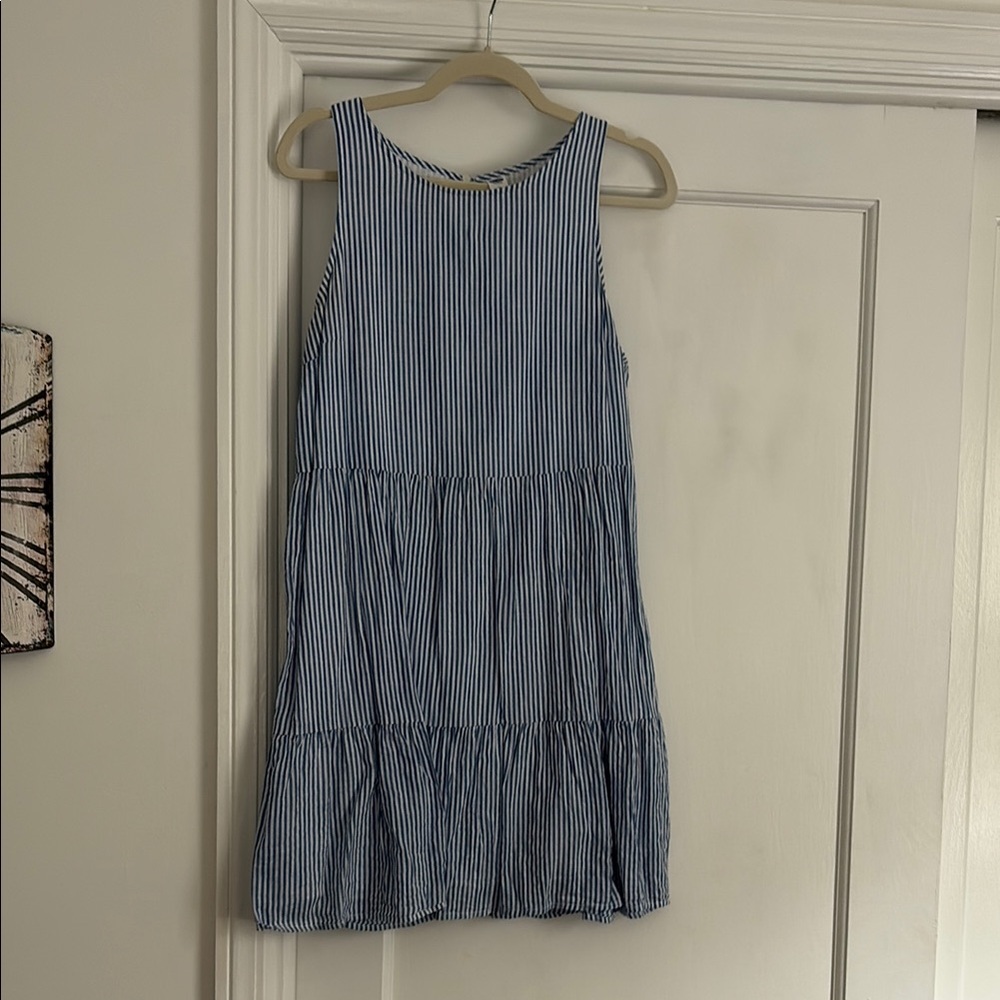 Old Navy Blue Tiered Ruffled Sundress